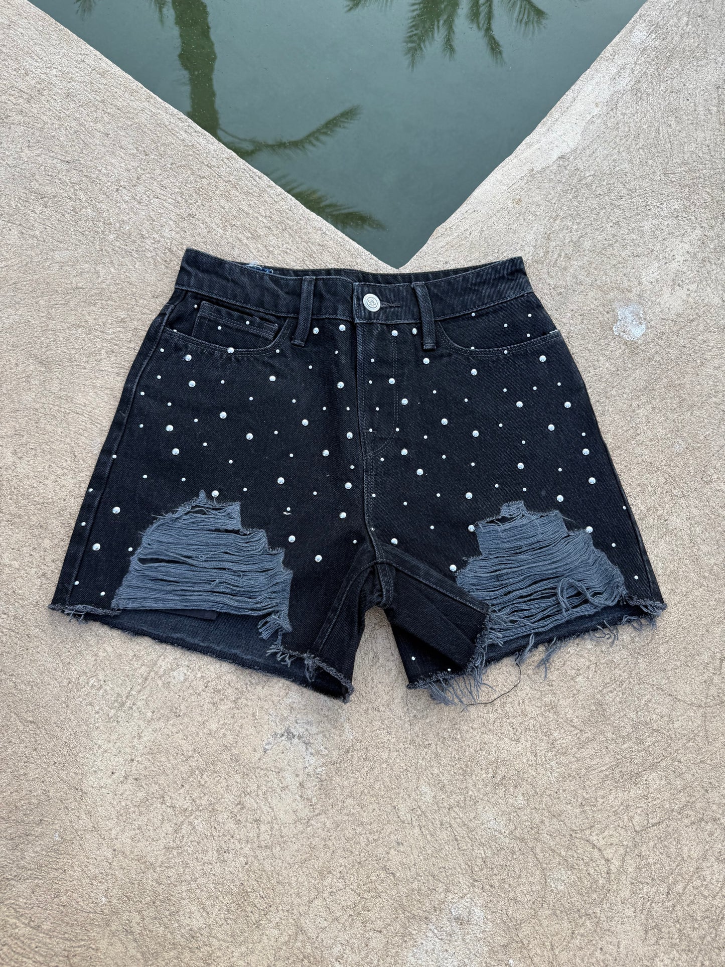 The Embellished Reworn Shorts