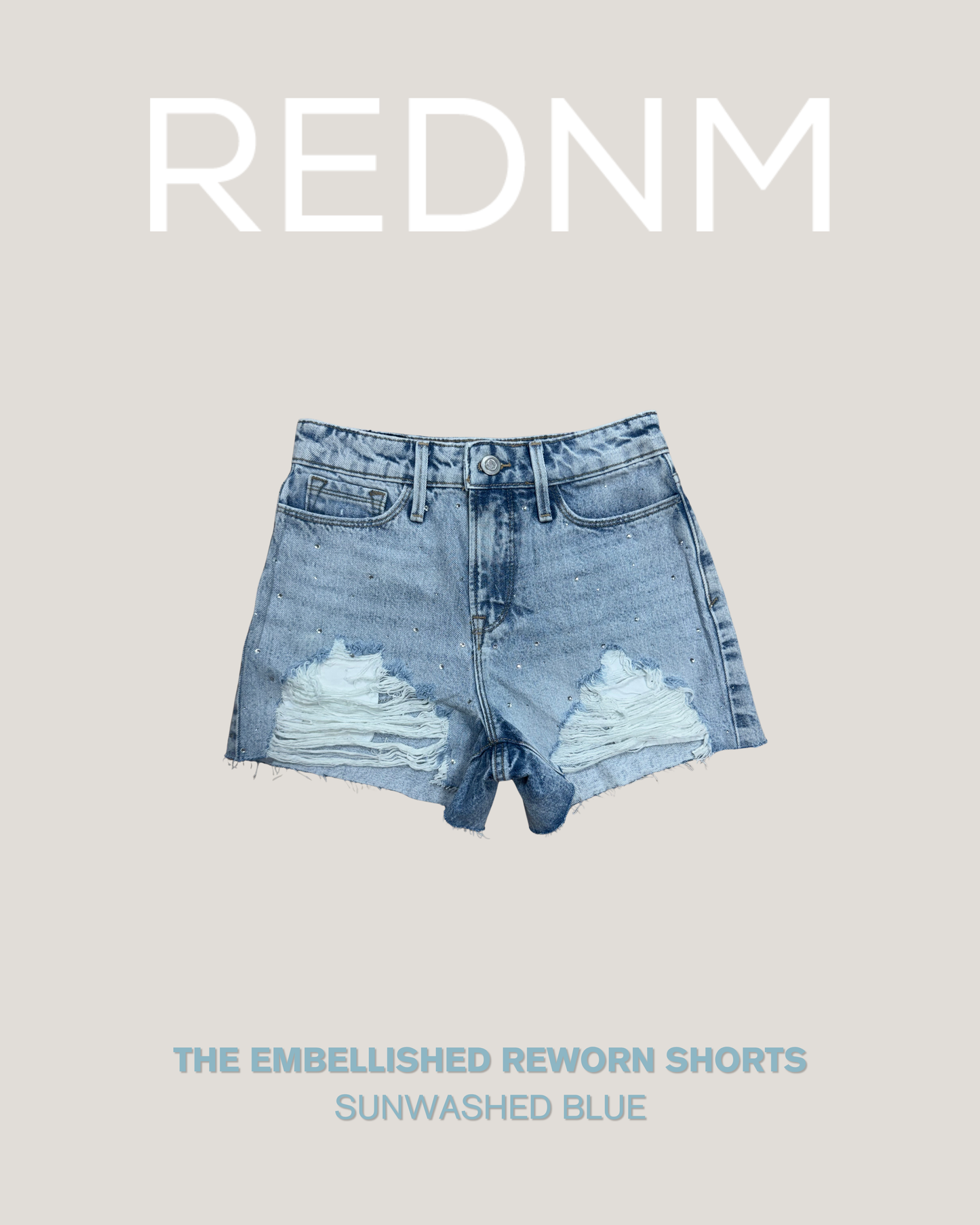 The Embellished Reworn Shorts